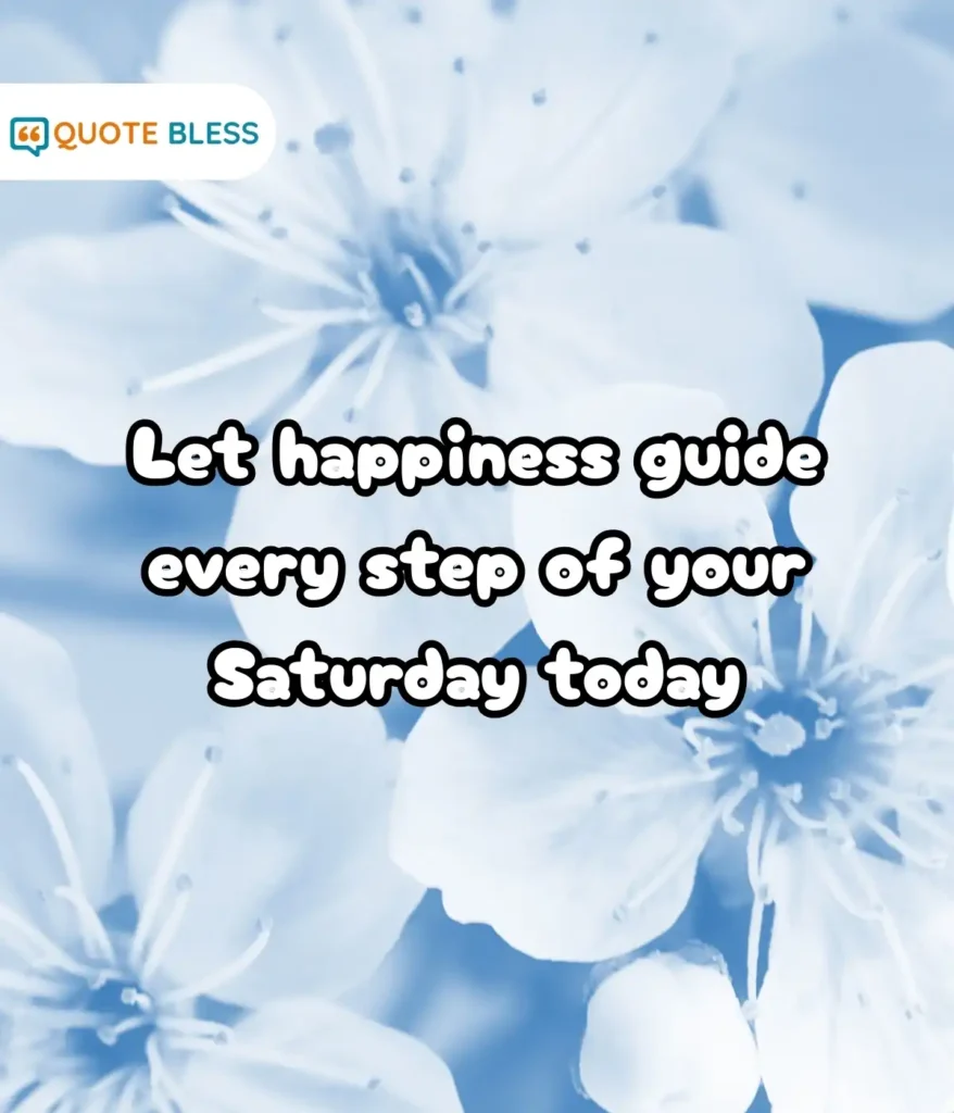 Finding Peace and Relaxation on Saturdays