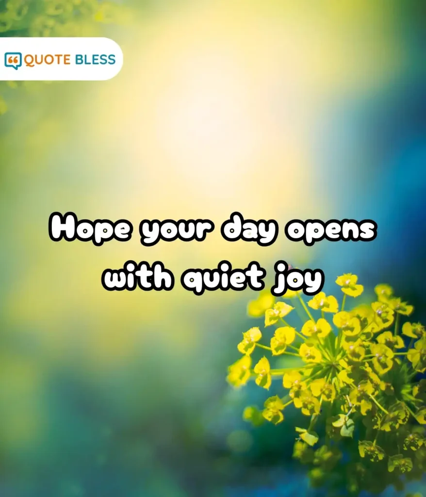 One Sentence Positivity for Morning