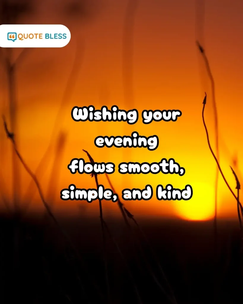 Calm Good Evening Messages for Wind Down