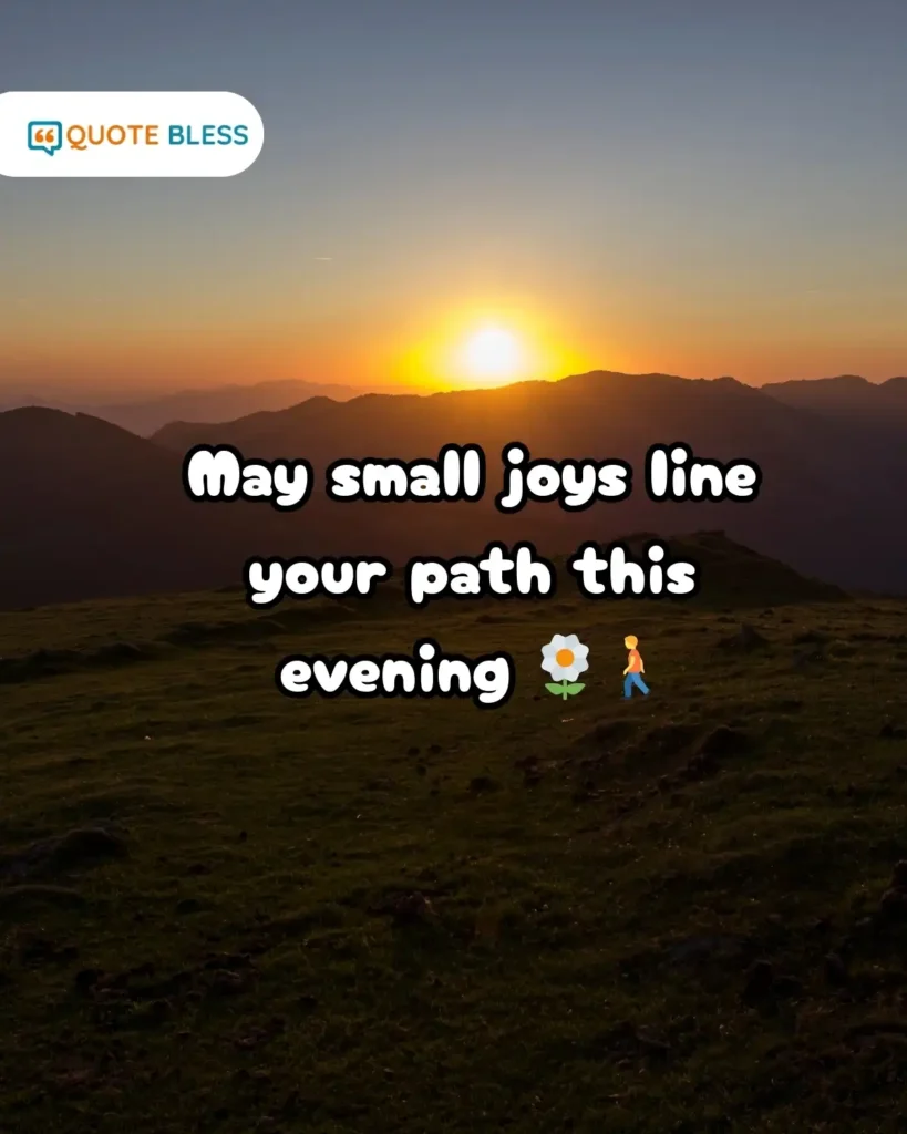 Sweet Good Evening Wish Image for Loved Ones