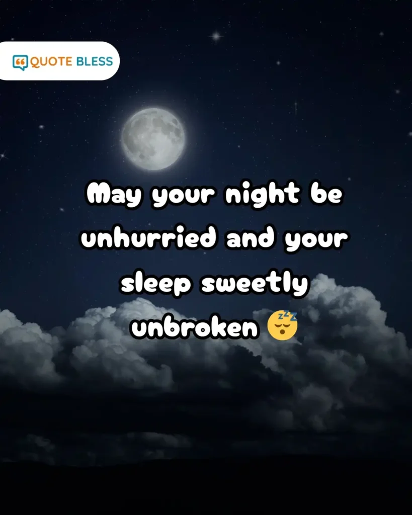 Quiet Support Good Night Lines Without Pressure