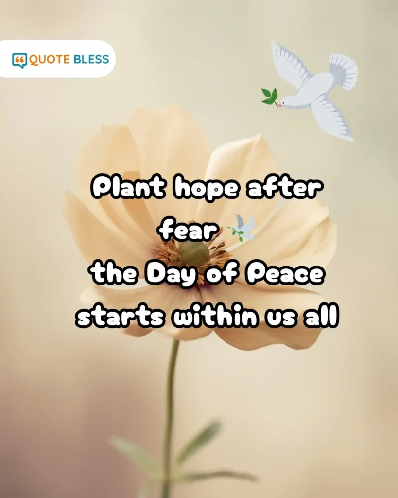 Day of Peace hope within