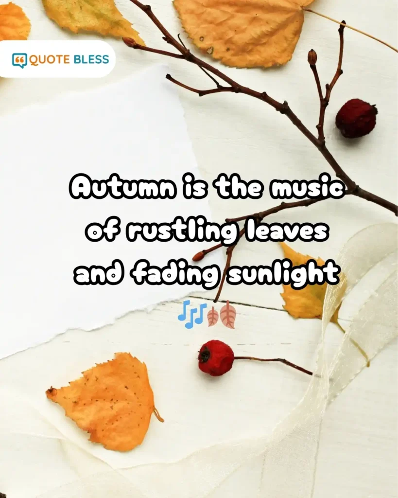 Rustling autumn leaves music quote