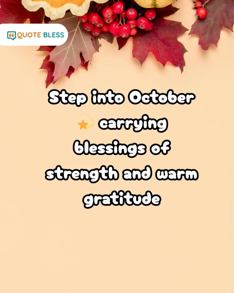 october blessings step into month inspirational