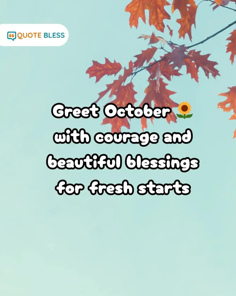 october blessings greeting for new month fresh start