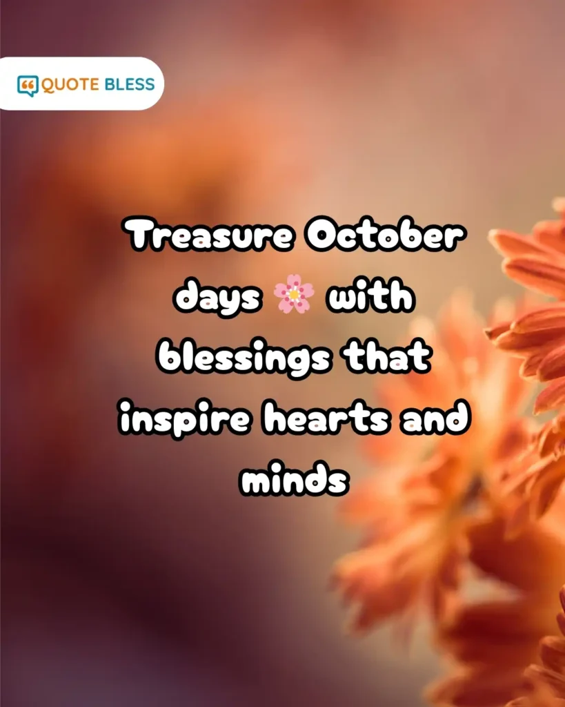 october blessings daily treasure inspirational