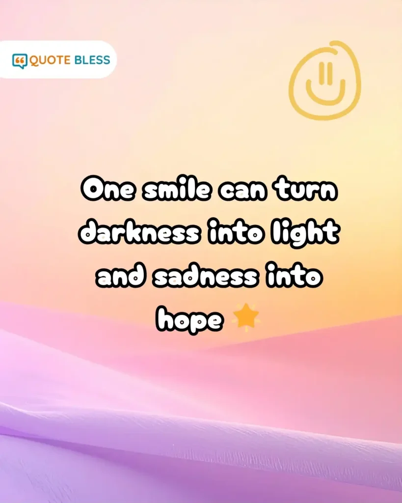 inspirational caption for world smile day 2025