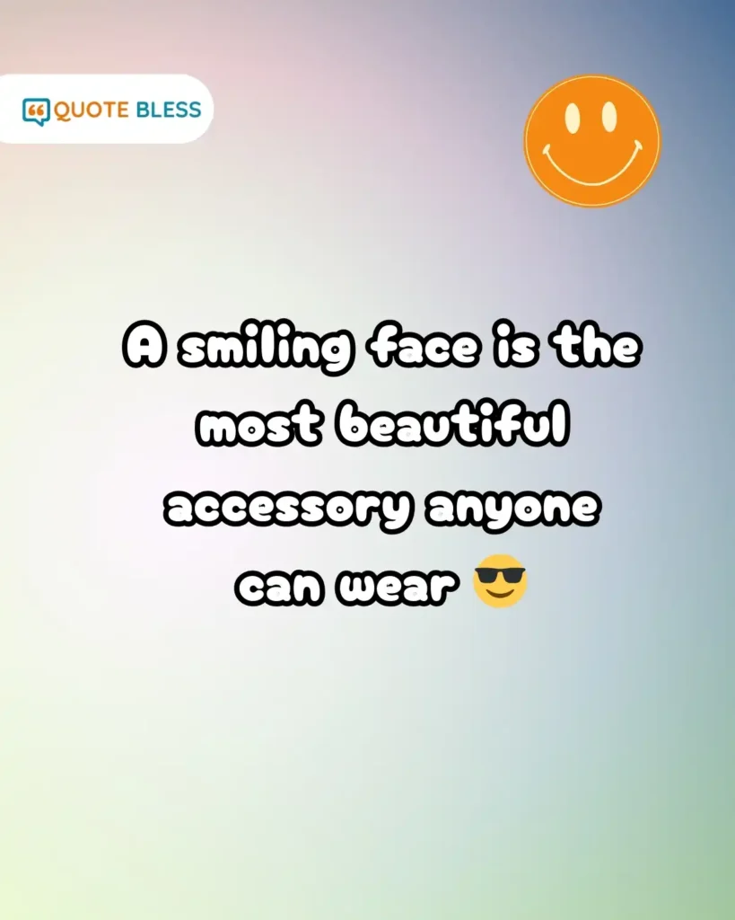 fun world smile day caption with positive fashion vibe