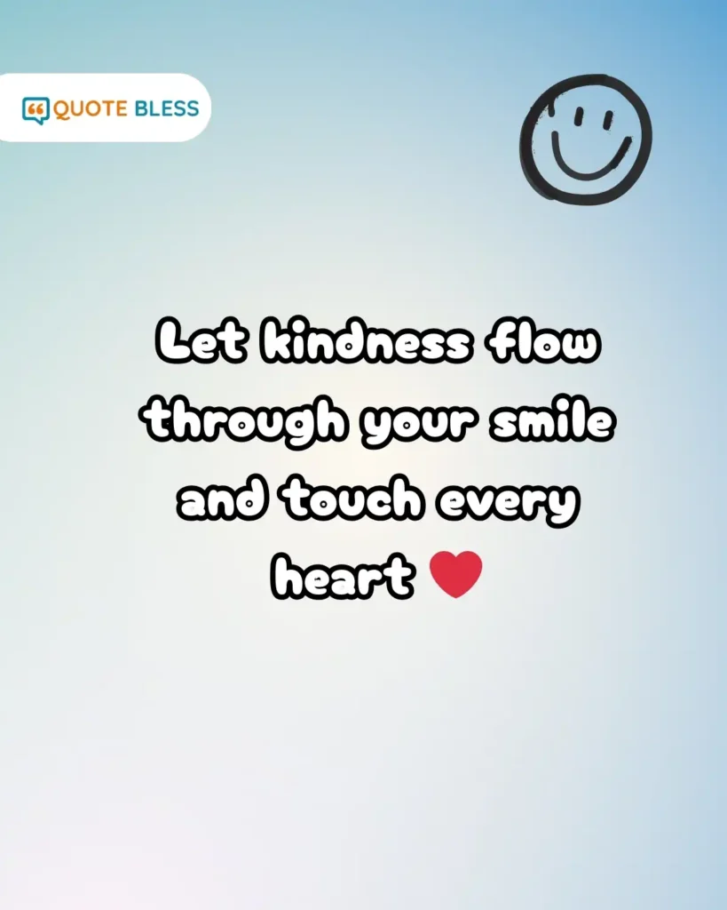 uplifting smile day 2025 caption about kindness