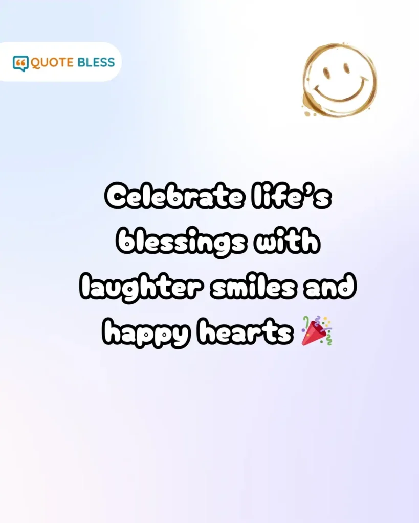 cheerful world smile day caption about celebration