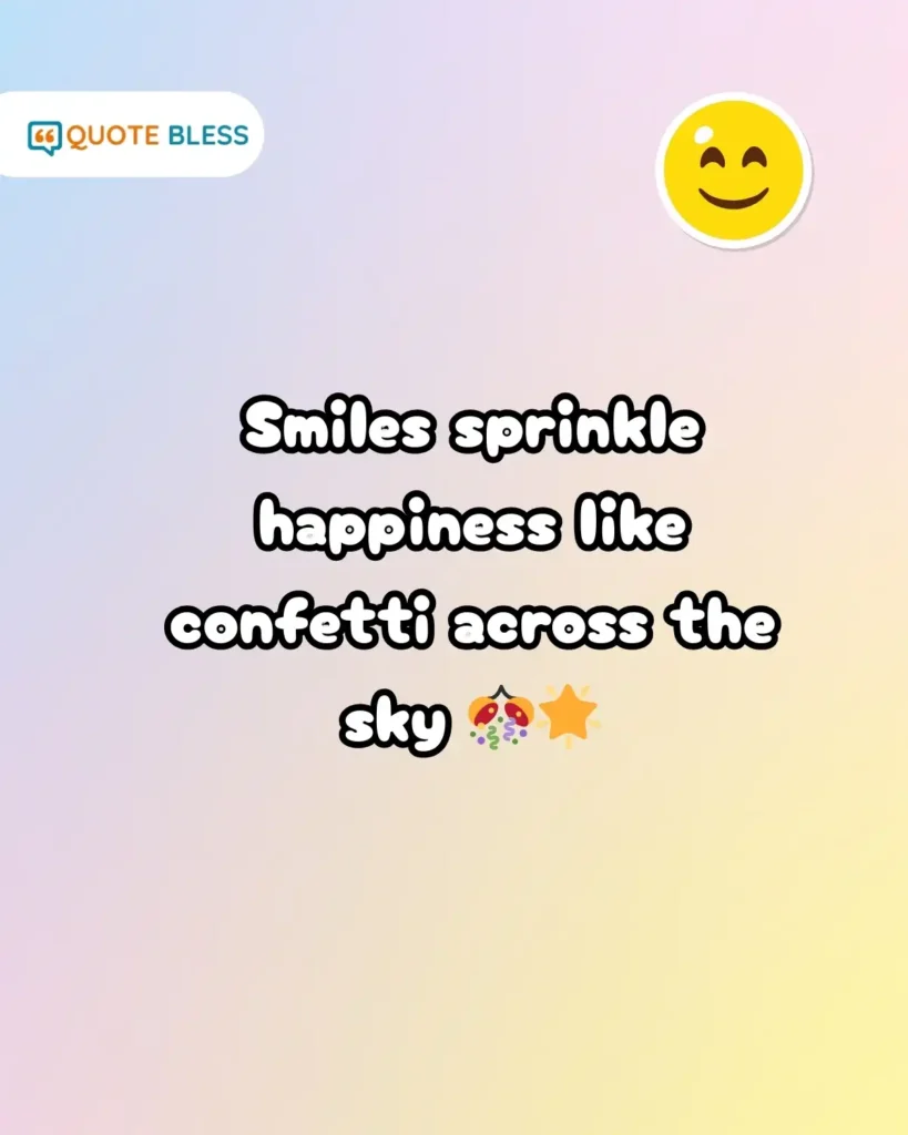 fun and happy caption for smile day 2025