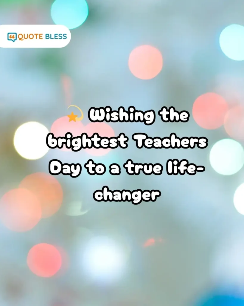 teachers day wish with sparkling star background