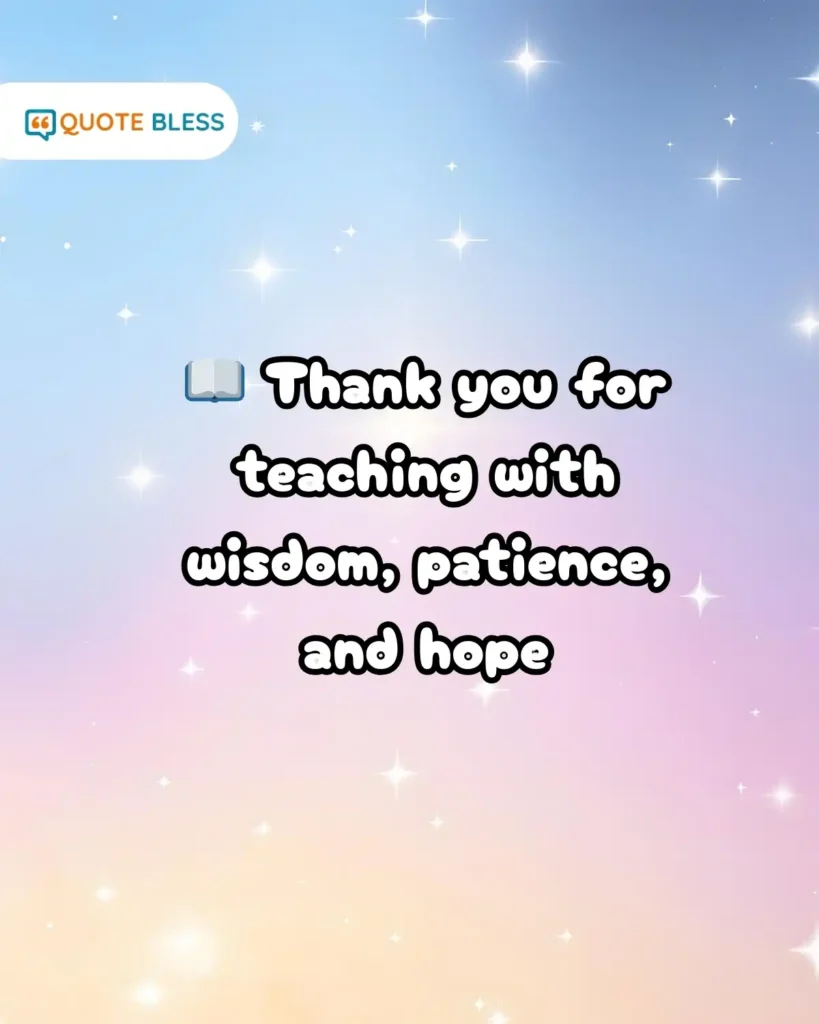 world teachers day thank you note with open book