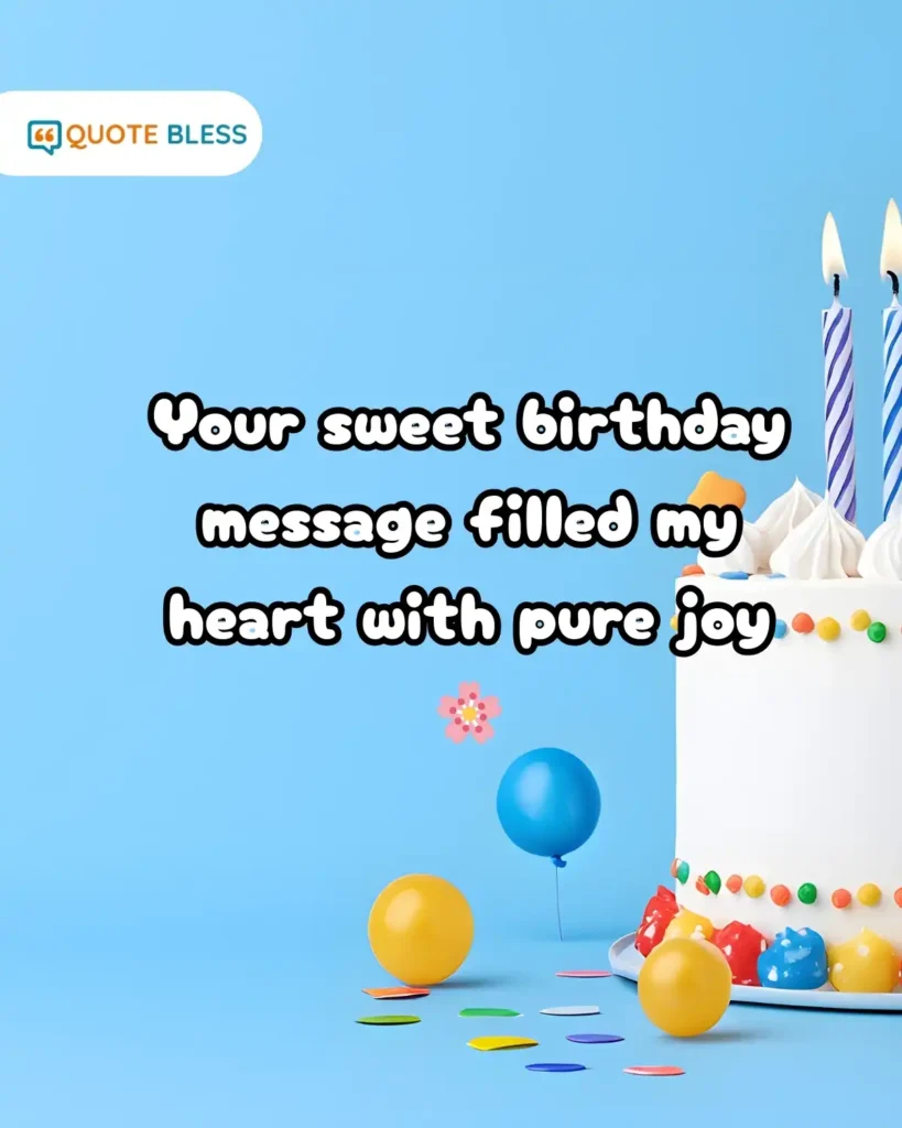 how to respond to happy birthday with love and kindness