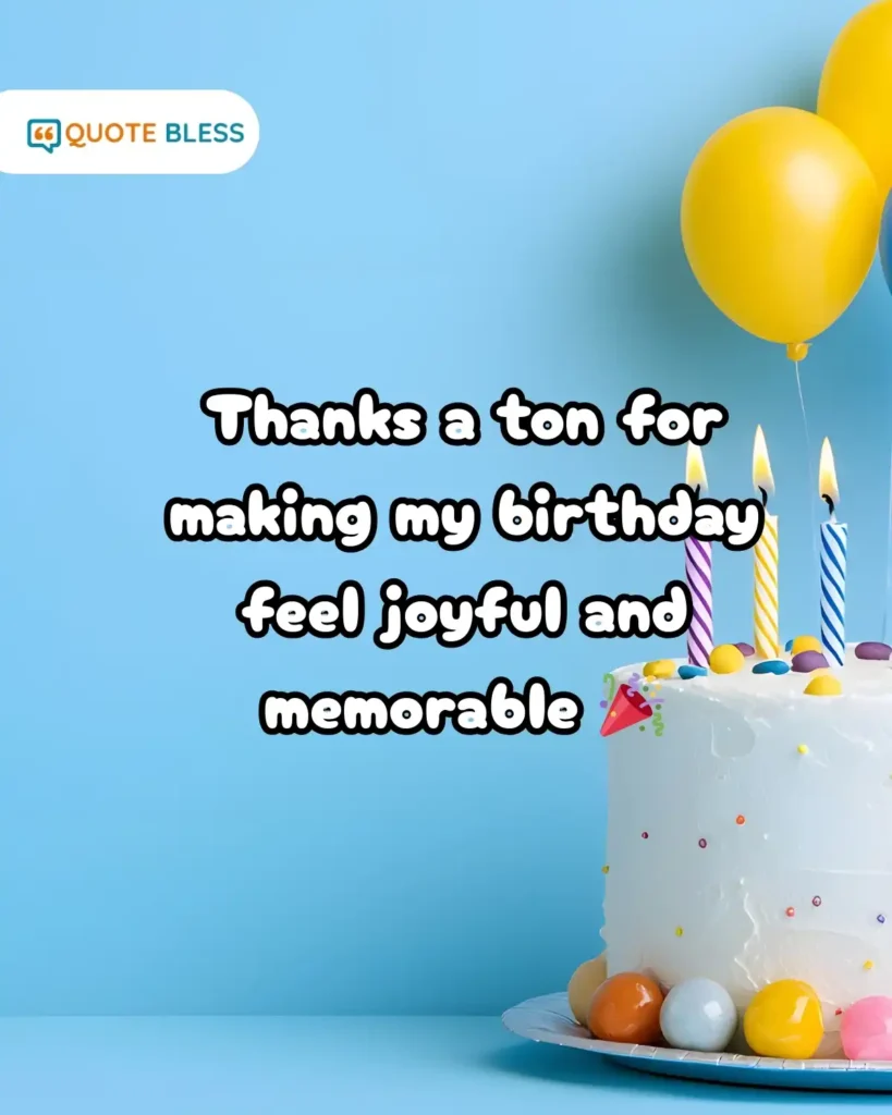 polite response to birthday greetings with appreciation