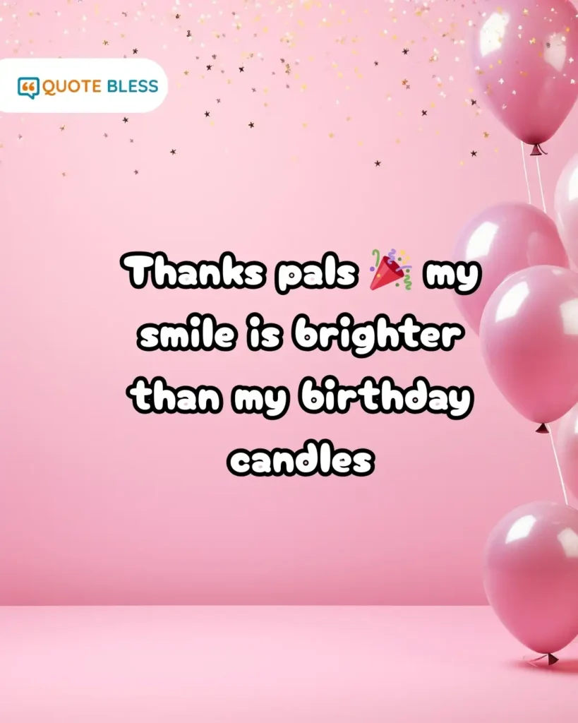 funny birthday thank you message smile candles