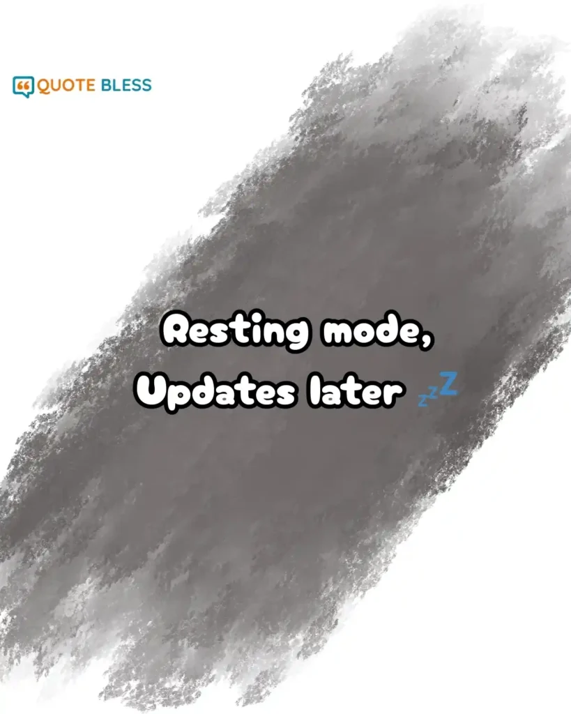 Short text reply for when you are too sick to type.