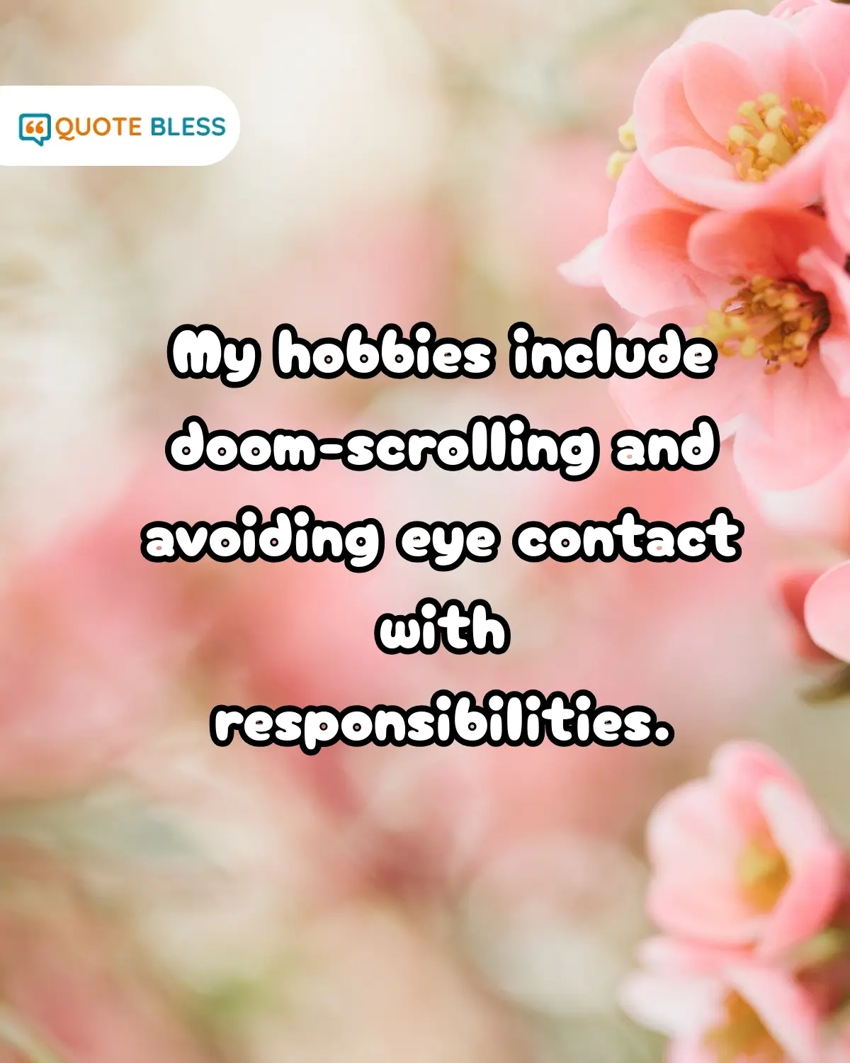 Sarcastic reply to whats up about doom scrolling when bored.