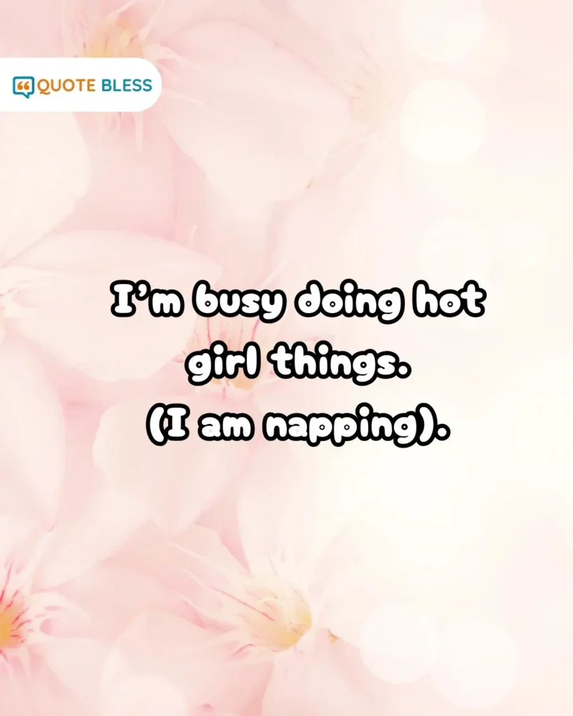 Viral funny response to whats up for girls using hot girl slang.